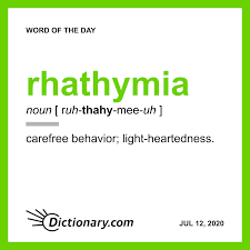 Word Of The Day Rhathymia Dictionarycom In 2020 Interesting English Words Words Word Of The Day