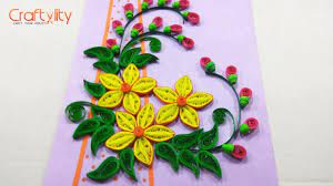 Every card in our line is handcrafted in our fair trade certified factory in vietnam and takes an artisan nearly one hour to complete. Diy Paper Quilling Card Step By Step Quilling Birthday Greeting Card Quilling Card Ideas Youtube