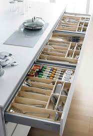 Organizacao De Gavetas Para Cozinha Planejada Minimalist Kitchen Design Home Decor Kitchen Minimalist Kitchen Cabinets