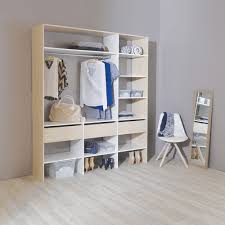 Réglette d'éclairage l110 à led sur batterie pour tiroir et placard. Amenagement De Placard Custo En Melamine Chene Blanc Dressing Dressing Amenagement De Placard Rangement Dressing Decoration Interieur