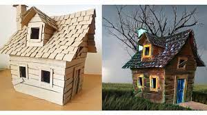 Diy Witch House Using Recycled Cardboard Haunted House Diy Cardboard House Witch Diy