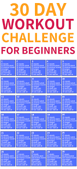 30 Day Workout Challenge 30 Day Workout Challenge Workout Challenge 30 Day Fitness