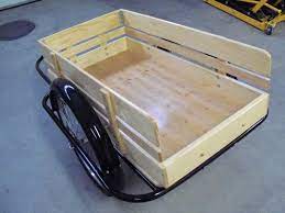 Old School Style Bike Trailer Wooden Bike Bicycle Trailer Bike Trailer
