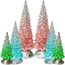 Free delivery for many products! Buy Cheap Banberry Designs Table Top Christmas Trees Set Of 6 Led Lighted Acrylic Christmas Trees Holiday Decoration Set Of 6 Assorted Sizes 10 7 5 5 5 H Save 50 75 Off Www Training Rmutt Ac Th