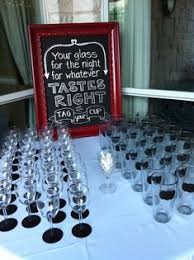 Put a vinyl letter on each bottle. 27 Best Wine Glass Favors Ideas Wine Glass Wine Glass Favors Painted Wine Glasses