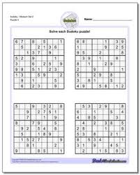This site contains hundreds of sudoku puzzles in printable pdf and html format. Sudoku Medium