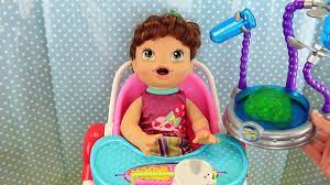 Baby Alive Lucy Dolls Eats Slime Gooey Green Food Gross Diaper Change By Disneycartoys Dailymotion Video