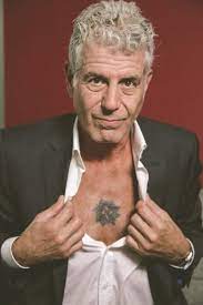 Filed under anthony bourdain , asia argento , 6/25/21. Yes Anthony Bourdain Really Is That Cool A Close Encounter With A Food Rock Star Chest Baring Incl Anthony Bourdain Anthony Bourdain Tattoos Anthony Bordain