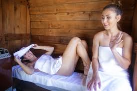 Sexy Girls Alana Cruise And Paige Owens Have Lesbian Sex In The Sauna   MILF Fox