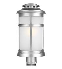 Feiss Ol14307pbs Newport 1 Light 19 Inch Painted Brushed Steel Outdoor Post Lantern