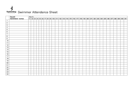 free printable attendance sheet excel pdf word template