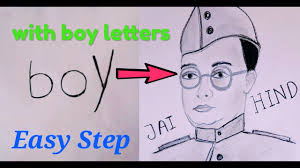 He considered vedanta and bhagavad gita as his sources of inspiration in the fight against the british. Netaji Subhash Chandra Bose Sketch Drawing Easy Step By Step Art By Sayan Youtube