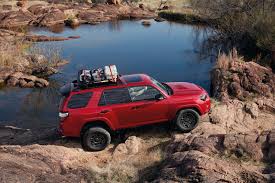 Tall, muscular looking, big tires and wheels, a hood scoop, a husky luggage rack on the roof and an engine that growls along. Toyota 4runner Gas Mileage Avon In Andy Mohr Toyota