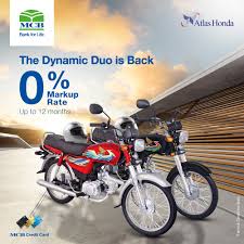 To spread out the cost of adventure, you might secure a motorcycle loan and make payments every month (with interest). Mcb Bank Limited The Dynamic Duo Is Back Mcb Credit Card Holders Can Now Avail An Exclusive Installment Plan For Atlas Honda Limited Motorcycles With 0 Markup For Up To 12