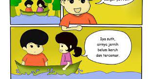 Tema gambar cerita yang akan saya buat lingkunganku sehat airku bersih. Gambar Komik Lingkungan Hijau Udaraku Bersih Komik Lucu