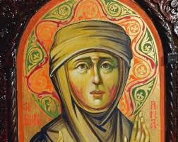 Saint Anne, Mother of the Blessed Virgin Mary, Byzantine Icon, Hand  Painted, 20.5 X 30 X 3 Cm, READY to SHIP, Christian Orthodox Tradition