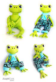 Frog Pattern Stuffed Frog Pdf Sewing Pattern Fergus The Frog Etsy Softie Pattern Animal Sewing Patterns Stuffed Animal Patterns