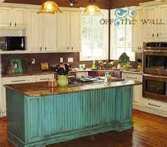Love This Teal Island Now If I Only Had Island Home Kitchens Home Teal Kitchen