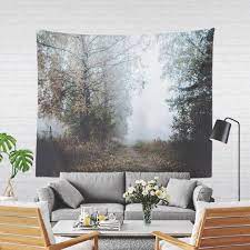 Misty Trail Tapestry Dreamy Living Room Wall Hanging Large Etsy Dreamy Living Room Dorm Wall Decor Bedroom Wall Art