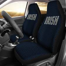 University Of Notre Dame Irish Football X Grid Design College Football Micro Fiber Auto Car Seat Covers Auburn University Football Car Seats Auburn University