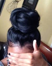 Tie your hair in a bun or in a knot after brushing it out. Messy Bun Hair Styles Long Hair Styles Natural Hair Styles