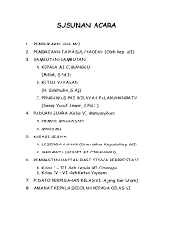 8 contoh rundown acara berbagai event, lengkap! Contoh Susunan Acara Natal Yang Baik Hidupkasih Com
