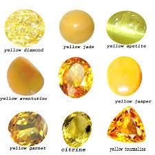 Gemstone Colors And Names Yellow Gemstone Names List And