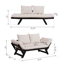 Sofa bed & chaise longue. Sofas Loveseats And Chaises New Blackcream White Single Person Convertible Sofa Bed Chaise Lounge Couch Adjustable Pad Convertible Sofa Bed White Sofa Bed Sofa