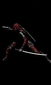 Download Deadpool With Swords Minimal Superhero Dark Art Wallpaper 1280x2120 Iphone 6 Plus