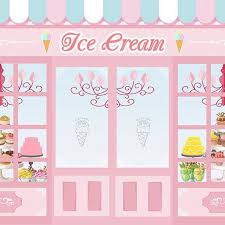 Do not take this job for granted. Cartoon Photography Backdrops Ice Cream Shop Background For Children