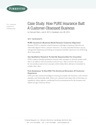 Doing business as:forrester insurance agency. Case Study How Pure Insurance Built