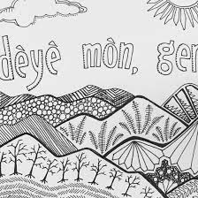 Color the shapes numbered 1 blue, the shapes numbered 2 red. Haitian Coloring Page Hispanic Heritage Month Activities Coloring Pages Hispanic Heritage Month
