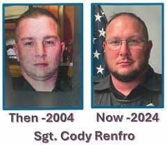 Last week, the Portland Police Department celebrated Cody Renfro for his 20  years of service with the department. Sgt. Renfro is a graduate of Texas A  & M and originally from the