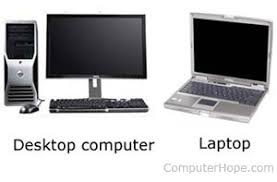 desktop computer vs laptop computer