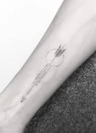 43 Amazing Arrow Tattoo Designs For Men And Women Tattooblend Arrow With Coordinates By Jakub Nowicz Ultra Pfeil Tattoo Tattoos Manner Koordinaten Tattoo