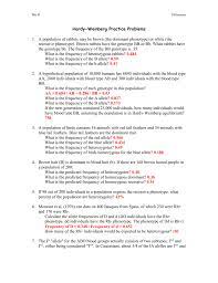 .(answer key) download student exploration: 31 The Hardy Weinberg Equation Worksheet Answers Free Worksheet Spreadsheet