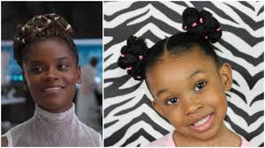 When black panther fans first started calling letitia wright a disney princess, the actress admits back in february, one twitter user noticed that two of shuri's black panther hairstyles were very. Black Panther Inspired Hairstyle For Little Girls Youtube
