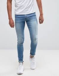 Asos Extreme Super Skinny Jeans In Light Wash Blue Super Skinny Jeans Super Skinny Jeans Men Skinny Jeans