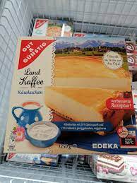 Statt in den backofen kommt die leckere kreation mit quark, frischkäse und sahne in den kühlschrank. Kase Kuchen Edeka Gut Gunstig 1250 G