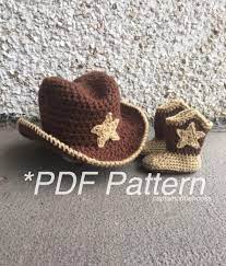 Crochet Pattern Baby Cowboy Outfit Cowboy Pattern Cowboy Etsy