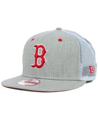 New Era Boston Red Sox Heather Trucker 9fifty Snapback Cap Sports Fan Shop By Lids Men Macy S Hats For Men Caps Hats Snapback