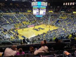 crisler center section 209 home of michigan wolverines