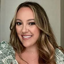 White or beige dog running