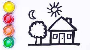 116 pakaian adat dan rumah adat jawa tengah 2018. Menggambar Dan Mewarnai Rumah Cara Menggambar Lukisan Warna Art Toy Artwork Drawings