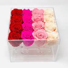 What are long lasting roses? The Ombre Forever Rose Box Medium