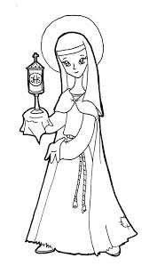 Historieta Biografia De San Francisco De Asis Para Niños De Primaria Santa Clara De Asis Monja 7 En La Jerarquia De La Iglesia Clare Of Assisi Catholic Coloring St Clare S