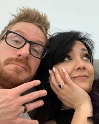 This is my wife (on the right). I love her very much, even more than the  day we exchanged these rings. Coincidentally, that was exactly two years  ago. Happy anniversary @madisonrally 💞