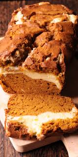 Pumpkin Bread With Cream Cheese Filling Pumpkin Spice Desserts Pumpkin Spice Cheesecake Pumpkin Bread