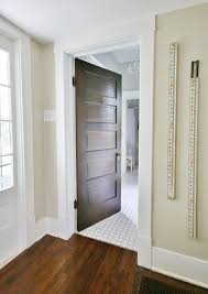 When Your Doors Go All 1908 Thistlewood Farm Stained Doors White Trim Wood Doors White Trim Brown Interior Doors