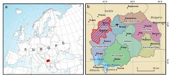 Administrative map of north macedonia. A Location Of The Republic Of North Macedonia In Europe B Location Of Download Scientific Diagram